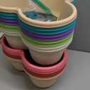 Umigy 2 Set Multicolor 7 Tier Stackable Vertical Planters with Removable Wheels and Tools Tower Planters Strawberry Herb Flower Vegetable Pots Indoor Outdoor Gardening Pots