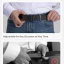 CHAOREN Mens Belt - Mens Ratchet Belt Leather 1 3/8" for Dress Pant - Micro Adjustable Belt Fit Everywhere (36" to 42" Waist Adjustable, Classic Gun Black)