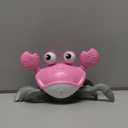 Hirger Crawling Crab Baby Girl Toy, Dancing Walking Crab Tummy Time Toys for Infant 3-12 Month, Toddler Toys for 1 2 3 Year Old Birthday Gift (Pink)