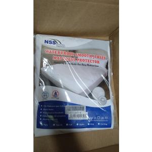 NSS Niagara Waterproof Mattress Protector for Twin Bed Smooth Jersey White C2