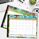 2 x Large Desk Calendar 2026-2027 22x17 Inches,18 Month,Suitable For Home, School Or Office,Monthly Calendar,With Plastic Cover