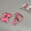 Lionet Paws Bowtie Dog Collar - Comfortable Silk Dog Collar with Detachable Bow Tie for Small Dogs, Neck 10-16 Inches (Peach)