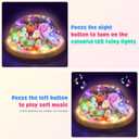 Polkoliye Make Your Own Night Light with Music, 7in Nightlight Project and Birthday Gifts Toys for Girls, Easter Arts and Crafts for Kids Ages 4-12 Years Old (Rabbit)