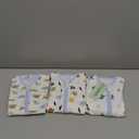 Baby Sleep Sack 6-12 Months, 100% Organic Cotton Wearable Blanket for Babies, 2-Way Zipper TOG 0.5 Lightweight Breathable Baby Sleeping Bag, 4 Sizes-M Animal&Plant&White