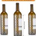 Boao 100 Pcs Wine Mesh Liquor Bottles Protector Sleeves 7.8 Inch PE Net Wine Bottle Protector for Travel Glass Liquor Bottle Sleeves, Keep Bottles Safe While Traveling, White