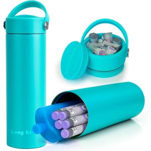 Insulin Cooler Travel Case with Gel Ice Pack, Insulin Pen Cooler Bottle for Insulin Pens and Diabetic Supplies, TSA Approved Insulina MedicationCooler Bottle Diabetes Storage Vial (Green)