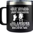 MFGNEH Boyfriend Valentines Day Gifts, Gifts for Boyfriend from Girlfriend, Birthday Gift for Boyfriends, Anniversary Boyfriends Gift, Christmas for Him, 14oz Tumbler Coffee Mug
