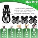 EXPAWLORER 6Pcs Anti Slip Dog Socks to Prevent Licking Paws, Dog Shoes for Hot Pavement Double Sides Dog Boots & Paw Protectors Booties for Hardwood Floors with Grip Senior Dogs, M