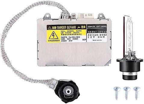 Hiolpen HID Headlight Ballast W/Igniter & D2S Bulb Suitable for Lexus ES300 ES330 GS300 GS400 GS430 IS300 LS430 RX300 RX330 RX350 RX400h SC430 KDLT002 DDLT002 85967-33010 Xenon Ballast Control Module
