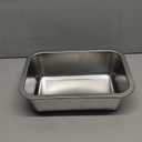 Healifty 1Pc Food Grade Stainless Steel Storage Plate Grill Plate for Restaurants Polished Finish for Home Tableware and Catering