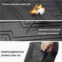 Custom for 2007-2018 Jeep Wrangler JK 4 Door Cargo Mats Trunk Liner All Weather TPE Protection Mat Accessories (for 2007-2018 Jeep Wrangler JK 4 Door)