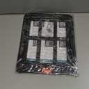 PETLESO Small Pet Door for Screen & Sliding Doors - 8.3" x 10.3" Magnetic Auto-Close Flap with Lockable Insert, Ideal for Cats & Small Dogs, Black