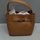 Ladies' wallet, light luxury bucket bag, lychee patterned handbag, high-end sense, one shoulder versatile crossbody bag