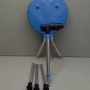 Hold 440 lbs Folding Canes with Seat Walking Stick Height Adjustment Cane Seat Capacity Frosted Handle with Magnetic Therapy Stone Crutches Stool (Blue)