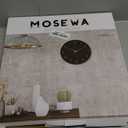 Mosewa Wall Clock 14 Inch Black Battery Operated Silent Non Ticking Simple Minimalist Rose Gold Numbers Decorative for Bedroom Living Room Kitchen Home Office