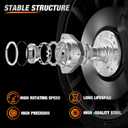 Nilight Front Wheel Bearing Hub Assembly for GMC Envoy XL XUV 2002 2003 2004 2005 2006 2007 2008 2009, Chevy Trailblazer EXT SSR Olds Bravada Isuzu Ascender Buick Rainier with 6-Lug, OEM 513188