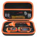 Hard Case for Klein Tools ET310 AC Circuit Breaker Finder Electric Tester & 80016 Tool Kit & RT250 GFCI Outlet Tester and Accessories Electrical Tools Storage Organizer Bag, Black (Case Only) 