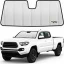 Windshield Sun Shade Deluxe Compatible for 2018-2023 Toyota Tacoma Silver Reflective 6 Layers Accordion-Folding Front Sun Visor