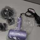 slopehill Professional Ionic Hair Dryer, Powerful 1800W Fast Drying Low Noise Blow Dryer with 2 Concentrator Nozzle 1 Diffuser Attachments for Home Salon Travel (Lavender)