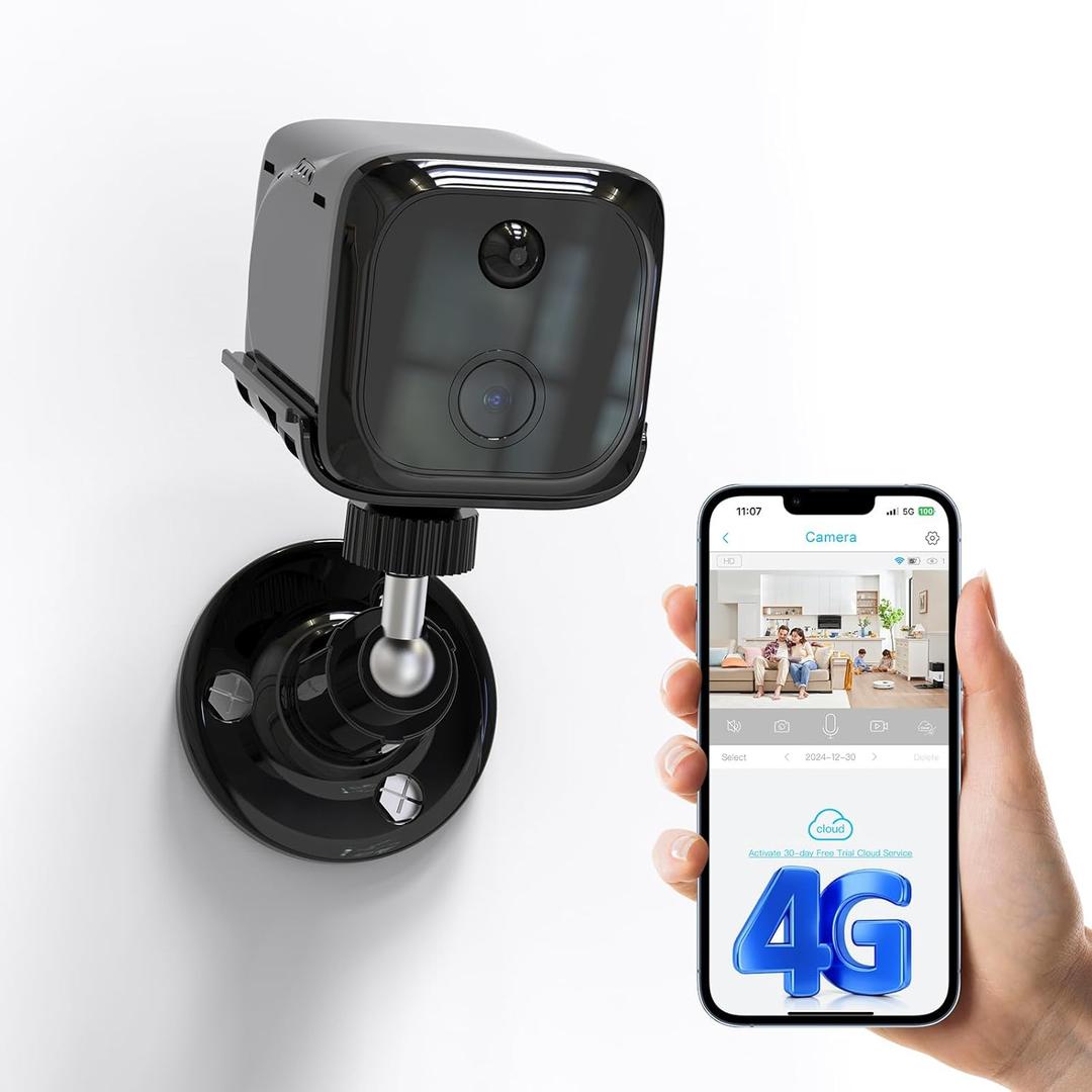 No WiFI Security Camera, Cellular Security Camera Indoor, 4G LTE Surveillance Cam for Home, Not Support WiFi, Smart Human Detection, 20 Day Standby Battery Life, Auto Night Vision, Built-in SIM Card (Single Lens-4G) No WiFI Security Camera, Cellular Security Camera Indoor, 4G LTE Surveillance Cam for Home, Not Support WiFi, Smart Human Detection, 20 Day Standby Battery Life, Auto Night Vision, Built-in SIM Card (Single Lens-4G)