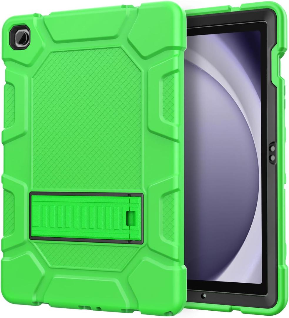 Case for Samsung Galaxy Tab A9+/A9 Plus 11 2024 Model (SM-X210/X216/X218), Heavy Duty Shockproof Rugged High Impact Protective Case, Green