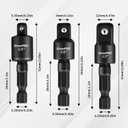 GRENPRO 19 Pcs Flexible Drill Bit Extension Kit, Includes 2 Pcs 105 Right Angle Drill Attachment, 3 Pcs Rotatable Socket Adapter, 10+2 Pcs Screwdriver Bits & Bendable Extension for Tight Spaces