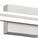 SOLFART Bathroom Lighting Fixtures Over Mirror Dimmable 32 Inch LED Vanity Lights Brush Nickel Bathroom Light S8200-810mm-NK-D