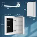 Houseables Medicine Cabinet No Mirror, Recessed Medicine Cabinet, Hidden In Wall Niche, Without Mirror, Picture Frame, Concealed, Built In, Between Stud Shelf Insert, For Bathroom Storage 14x24, 17x27, 14" X 24" Id, 17" X 27" Od