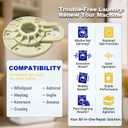 W10528947 & W10396887 Washer Basket Driven Hub Kit - Durable Replacement Part Compatible with Whirlpool Kenmore Maytag Washers - Replaces AP5665171 W10528947VP PS6012095, Easy to Install