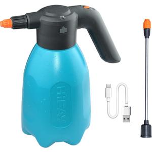 HIFAY ES2-PRO Electric Spray Bottle 2L/0.5Gallon, Rechargeable Battery Powered Sprayer Spray 60 Bottles On a Single Charge, Automatic Plant MisterPump Sprayer,Indoor Watering Can for Plants (Blue)