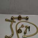 Kingston Brass KS1242AXBS Heritage Bridge Kitchen Faucet, Polished Brass, 8.5 x 8.13 x 2.25