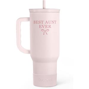 Gift for Aunt - Best Aunt Stainless Steel Tumbler with Handle, Travel Coffee Mug for Moms - Aunts Gifts for Birthday Christmas Mothers Day, 40oz