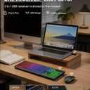Wireless Keyboard and Mouse Combo, RGB Backlit, Rechargeable & Light Up Letters, Full-Size, Soft Typing, Sleep Mode, 2.4GHz Quiet Keyboard Set for Mac, Windows, Laptop, PC, Trueque KM42Pro (Black)
