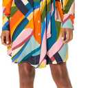 Velvet by Graham & Spencer Women's Ayleen Picasso Print Button Up Dress (M)