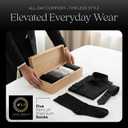 Mens Dress Socks, Business Crew, Premium Cotton Blend, Breathable, Odor Control, 5-Pack (One Size, C4)