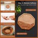 2 PCS Brown Sugar Keeper Saver Terracotta Brown Sugar Bear Softener Terra Cotta Brown Sugar Saver Disc Stone for Food to Keep Soft or Dry