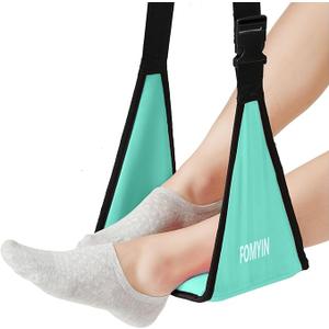 Airplane Footrest with No Feet Clashing Support Design, Portable Travel Foot Hammock to Relax Your Foot, Memory Foam Plane Foot Rest to Relieve Feet Soreness - Long Flights Essentials