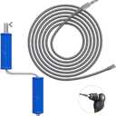 Drain Snake, Drain Auger with Drill Attachment, 16.4 Feet By 6MM Plumbing Snake Auto Feed Flexible Hair Drain Clog Remover for Kitchen, Bathrom and Shower Sink