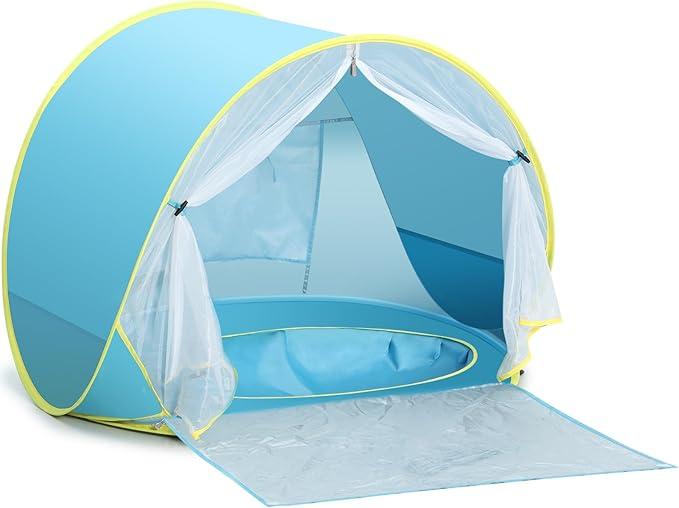 Baby Beach Tent, Pop Up Play Tent for Infants, UV Protection Sun Shelter for Toddlers, Infant Portable Sun Shade
