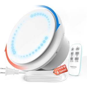 4 inch Bathroom Exhaust Fan with Remote 2 Way 6 Speed Upgraded Powerful Low Noise Vent Fan 3000RPM DC Motor Energy Saving Household Ventilation Fans for Attic Basement Garage Washroom P106A2 (White)