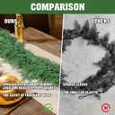 9FT Artificial Christmas Garland (2-Pack), Realistic Norfolk Pine & Cedar Greenery, Thick and Lush Christmas Tree Garland for Staircase, Mantle, Fireplace, Indoor Outdoor Decor