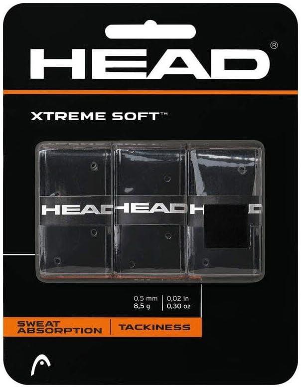 HEAD Xtreme Soft Racquet Overgrip (3 Pack, Black)