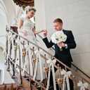 Mindsoft 12 Pcs Ivory Bows Wedding Aisle Decorations 3.94 x 11.8 inch Satin Bows for Chairs Decorative with Nylon Self-Adhesive Tape for Pew Back Elegant Ribbons for Wedding Background Aisle Decor