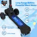 Electric Scooter for Kids Ages 3-12, Full Body Lights Up, Wide Deck, 3 Adjustable Heights, 5MPH Safe Speed, 90min Riding, Foldable 3 Wheel Electric Scooter for Kids Boys Girls Toddler
