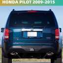 Tail Lights Assembly Compatible with Honda Pilot 2009 2010 2011 2012 2013 2014 2015 Driver and Passenger Side Rear Lamps (Smoke Red)