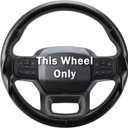 Steering Wheel Cover for Ford F150 2021-2025/ F-150 Lightning 2022-2025/ F250 F350 F450 F550 2023-2025/ Ford Expedition 2022-2024 Car Steering Wheel Cover Protector Accessories for Ford (Matte Black)