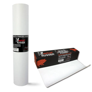 Meat Hugger White Freezer Paper Roll - Poly Coated Moisture Resistant Freezer Paper for Meat Wrapping - Burn Resistant - 17.25 Inch x 175 Feet