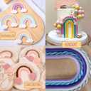 1 Pcs Bohemian Hemp Rope Cake Decoration Silicone Mold, Printed Flower and Leaf Shape Clay Chocolate Silicone Mold, Wedding Birthday Candy Cookie Dough Cupcake Toppers Baking Supplies