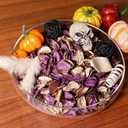 Qingbei Rina Black Potpourri Bags,Potpourri Bowl Filler, Vase Filler, Dried Flower, Home Fragrance Sachet of Petal,Human Skeleton and Pumpkin(Vampire Blood)