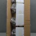 BONLICHT 4-Light Bathroom Light Fixtures Brushed Nickel Wall Sconce Lighting Modern Vanity Lights with Seeded Glass, Industrial Bathroom Farmhouse Wall Lamp for Mirror Kitchen Bedroom Living Room